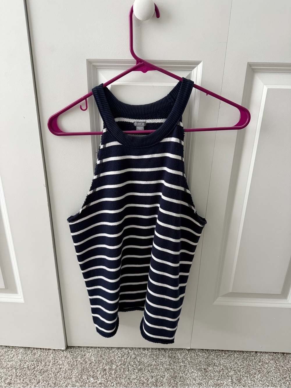 Aerie Striped High Neck Tank